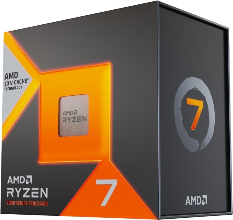 An image of the retail box for AMD's latest Ryzen 7 desktop processors.
