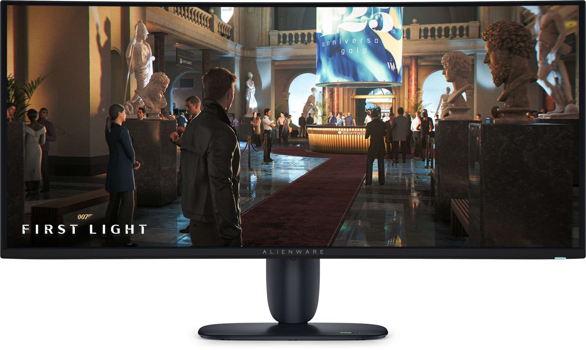 Alienware AW3426DW 34-inch curved QD-OLED Penta Tandem ultrawide gaming monitor, front view
