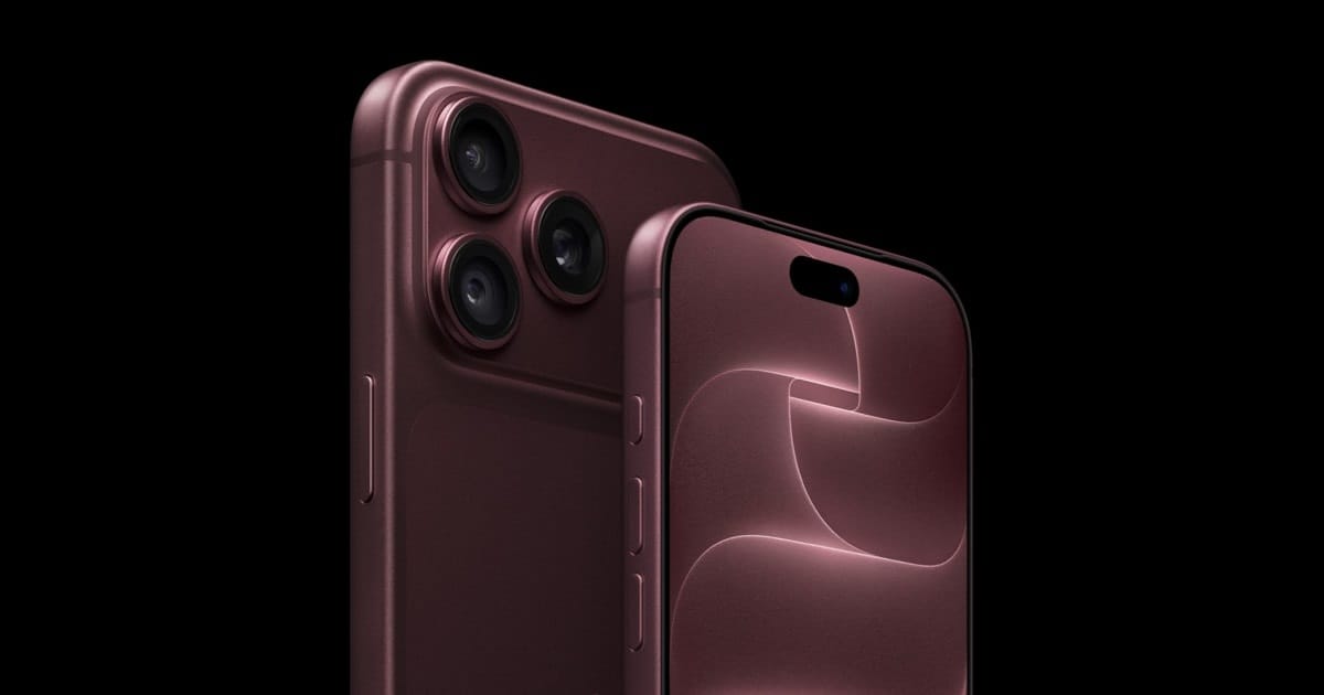 Burgundy iPhone 18 Pro models shown from the front and rear.